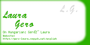 laura gero business card